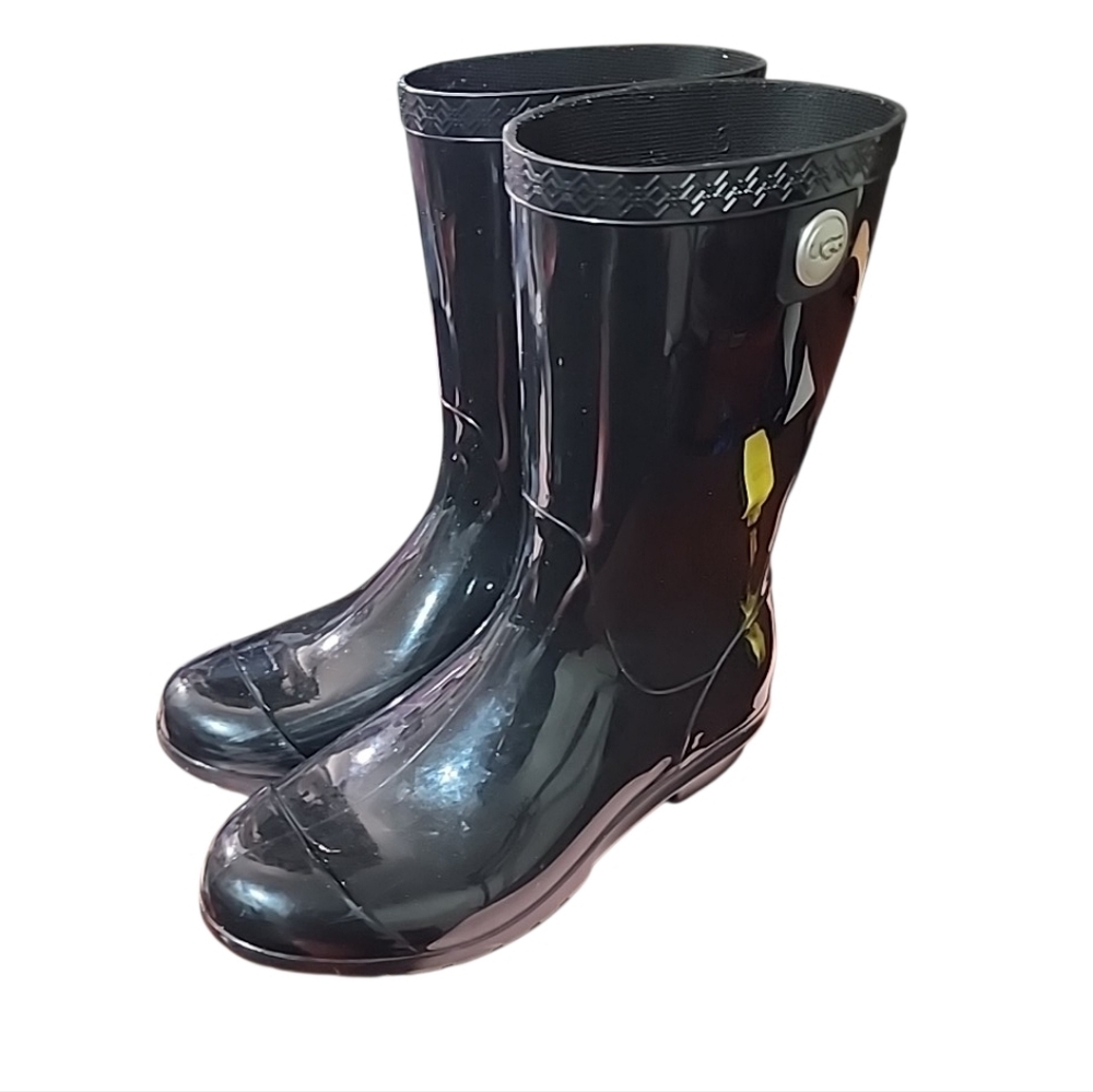 Ugg Black Rain Boots. Size 6